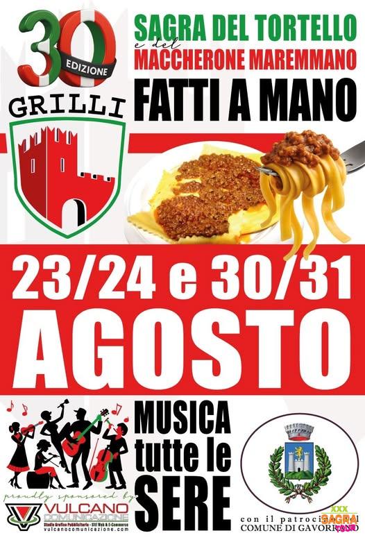 Manifesto Sagra del Tortello e del Maccherone Maremmano - Gavorrano