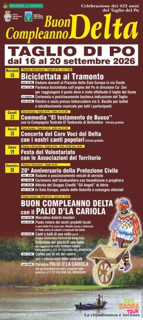 locandina buon compleanno delta taglio di po