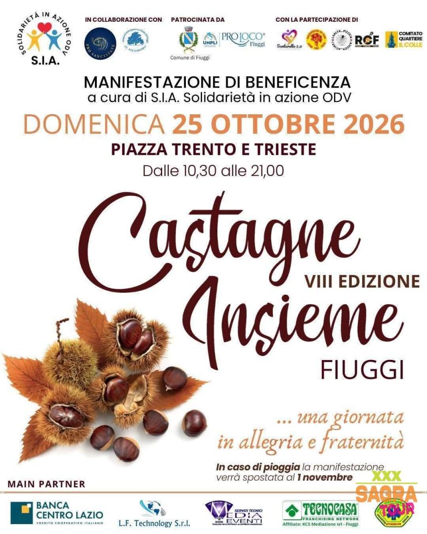 locandina castagne insieme fiuggi