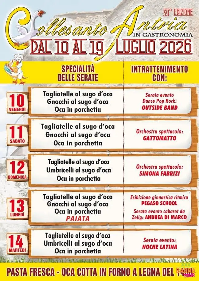 Collesanto Antria in Gastronomia