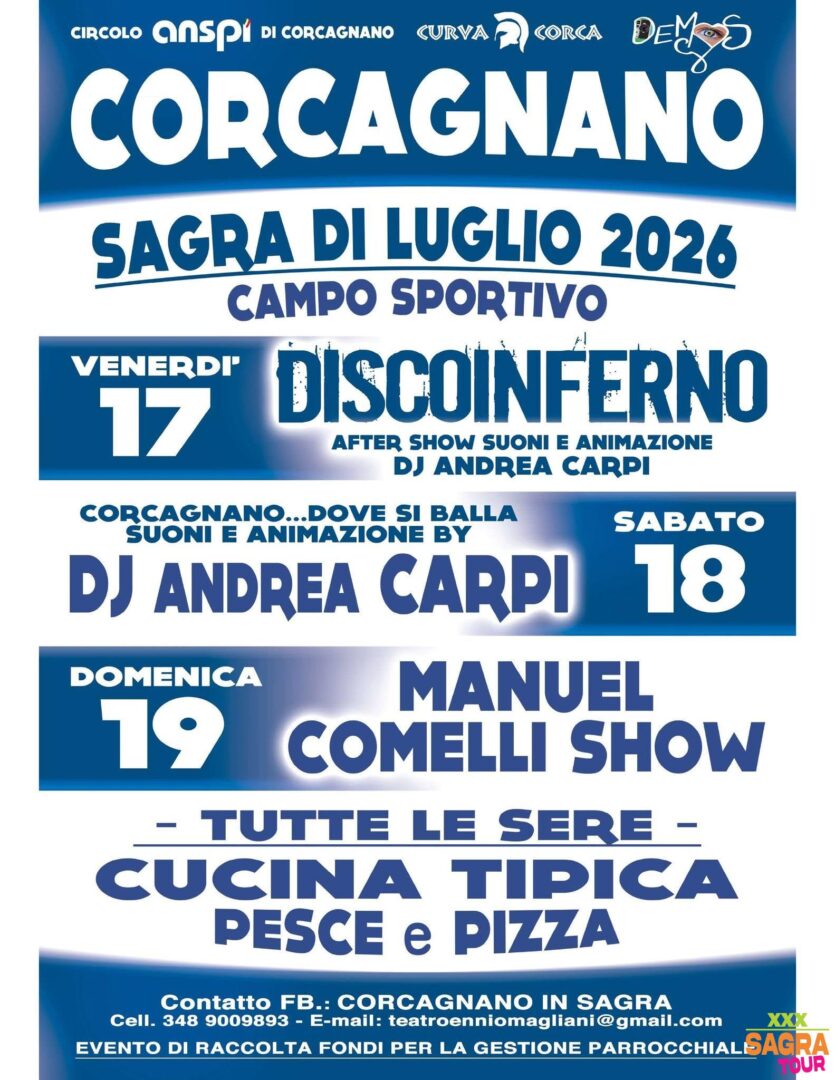 locandina corcagnano in sagra corcagnano