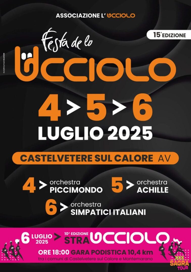 locandina festa de lo ucciolo castelvetere sul calore