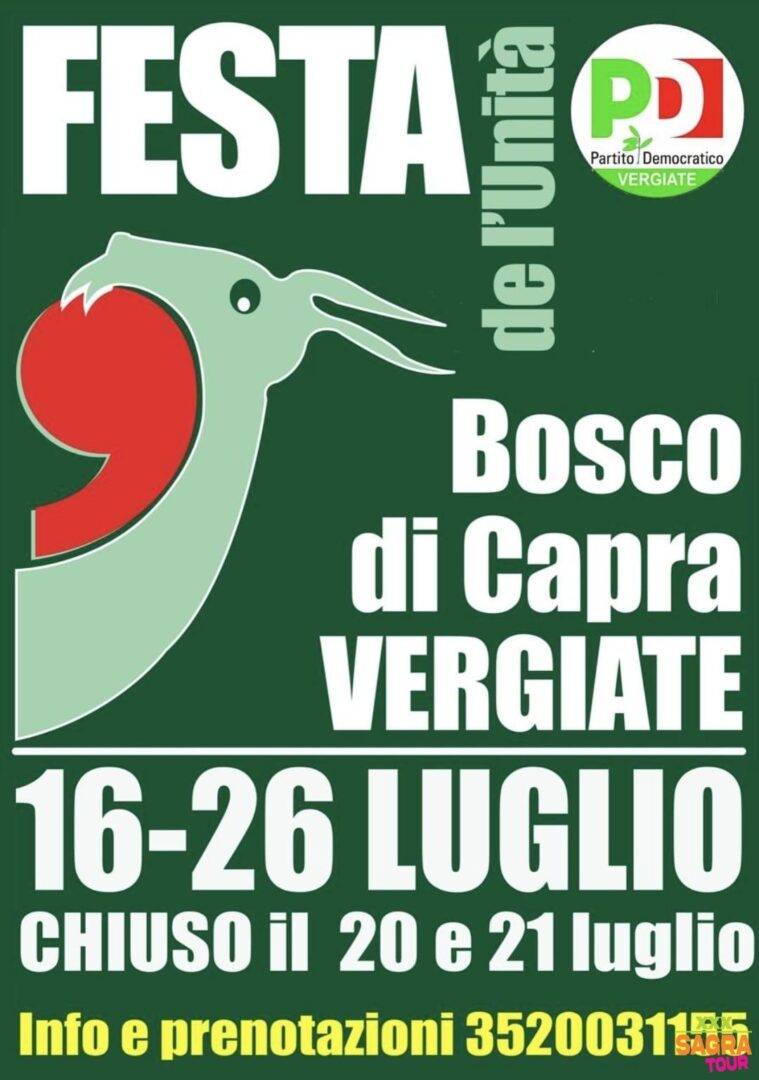 locandina festa de l’unità vergiate vergiate