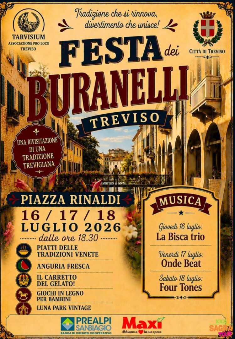 locandina festa dei buranelli treviso