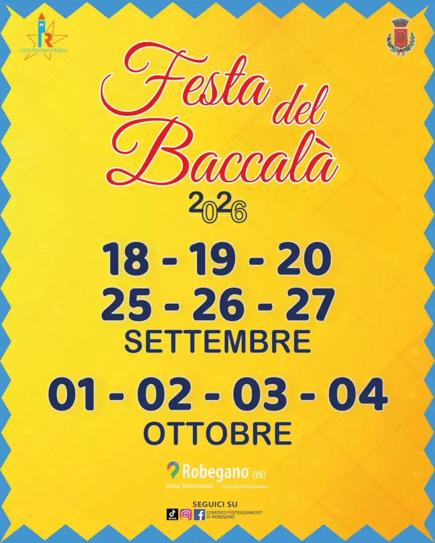 locandina festa del baccalà robegano