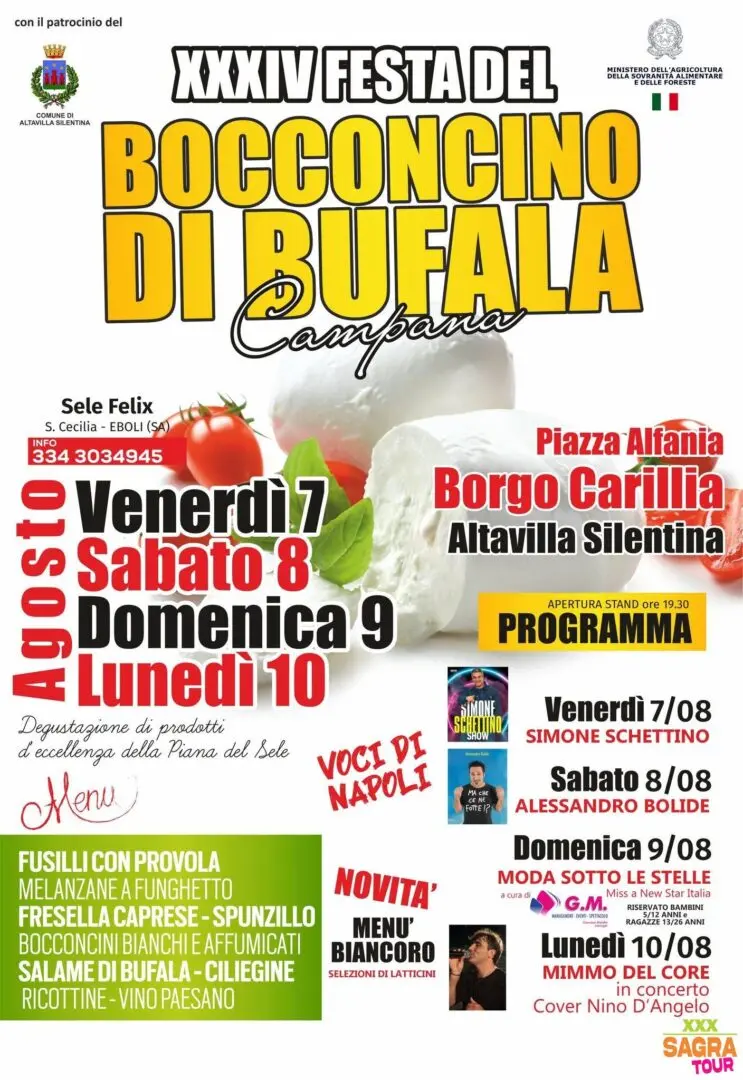 locandina festa del bocconcino di bufala campana altavilla silentina