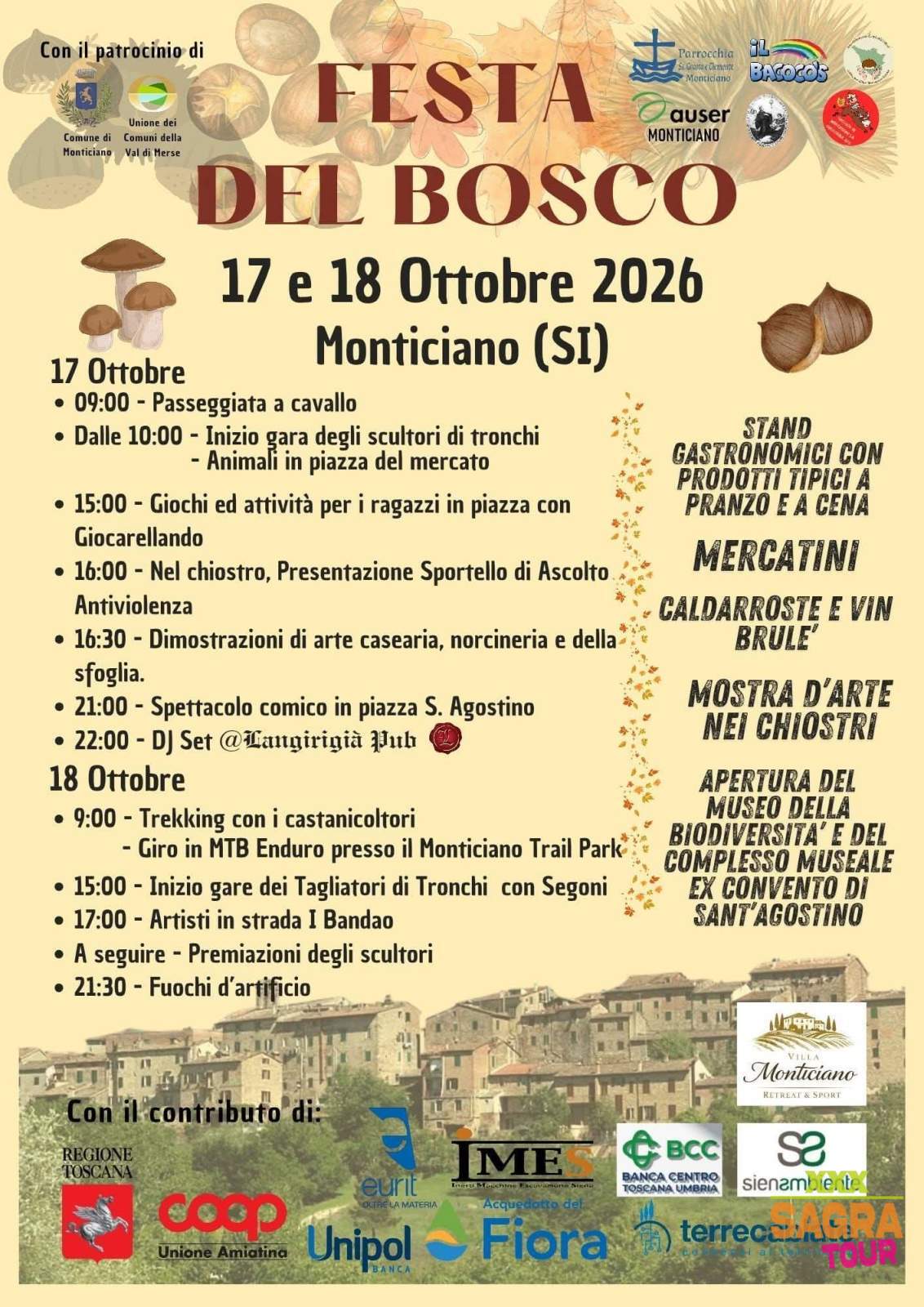 locandina festa del bosco monticiano