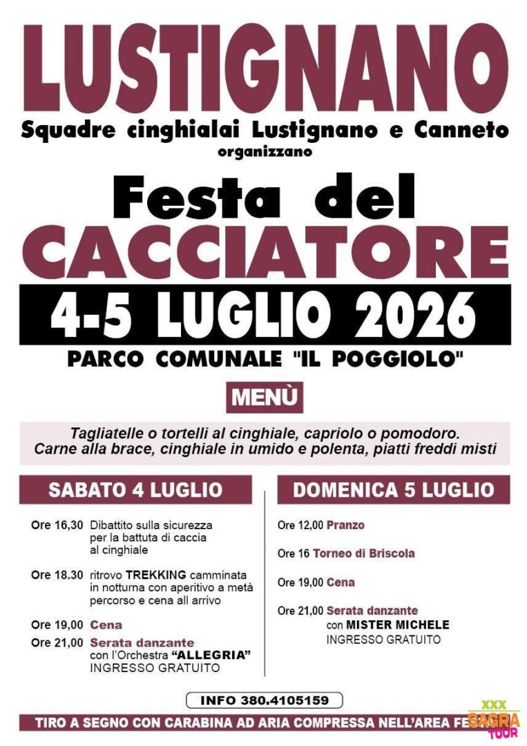 Manifesto Festa del Cacciatore - Lustignano