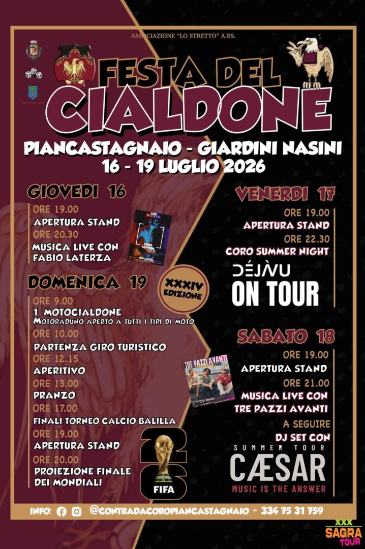 locandina festa del cialdone piancastagnaio