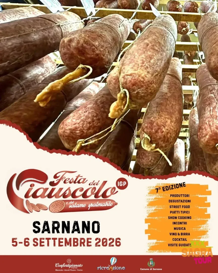 locandina festa del ciauscolo e del salame spalmabile sarnano