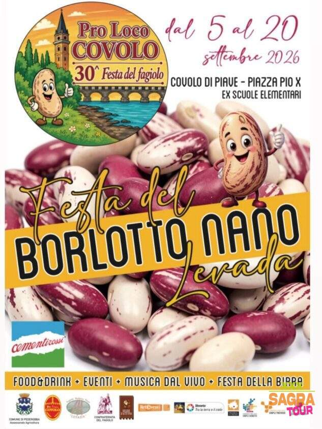 locandina festa del fagiolo borlotto nano levada covolo di piave