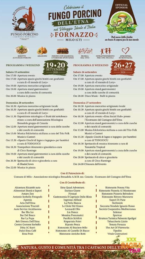 Festa del Fungo Porcino dell’Etna