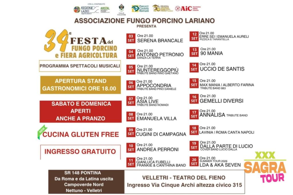 Festa del Fungo Porcino – Fiera dell’Agricoltura