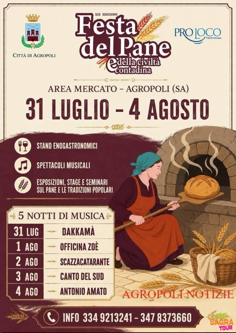 locandina festa del pane e della civiltà contadina agropoli