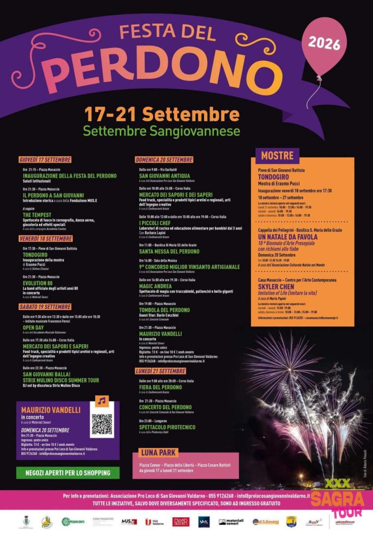 locandina festa del perdono san giovanni valdarno