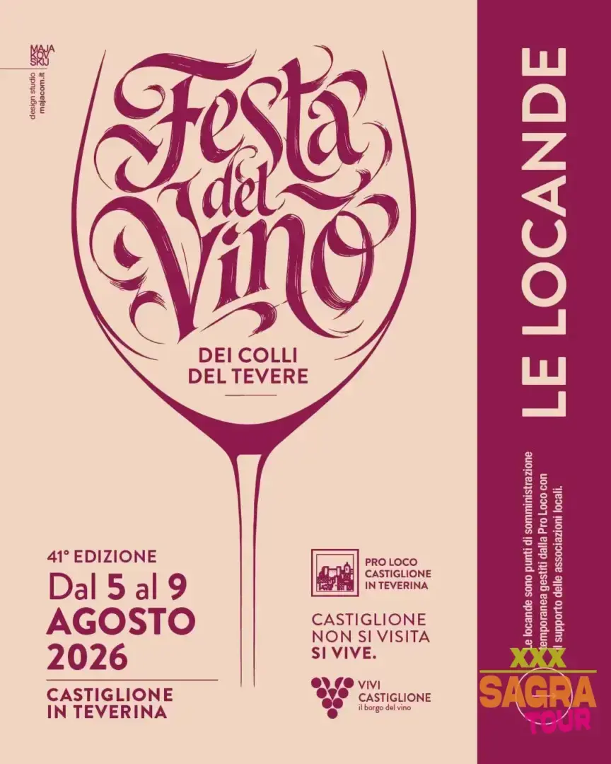 locandina festa del vino dei colli del tevere castiglione in teverina