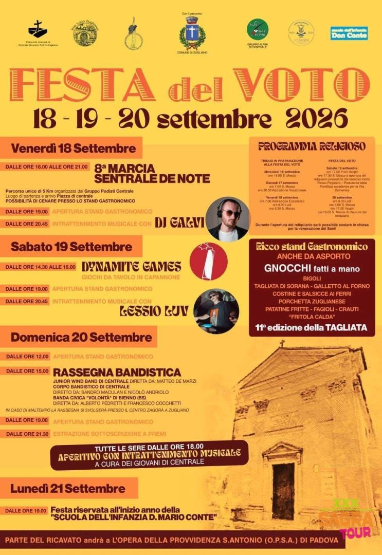 locandina festa del voto zugliano