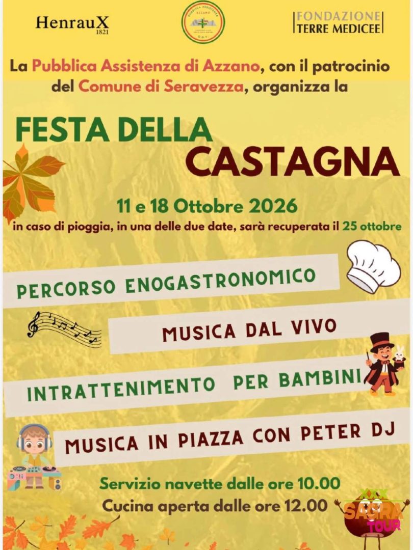 locandina festa della castagna seravezza