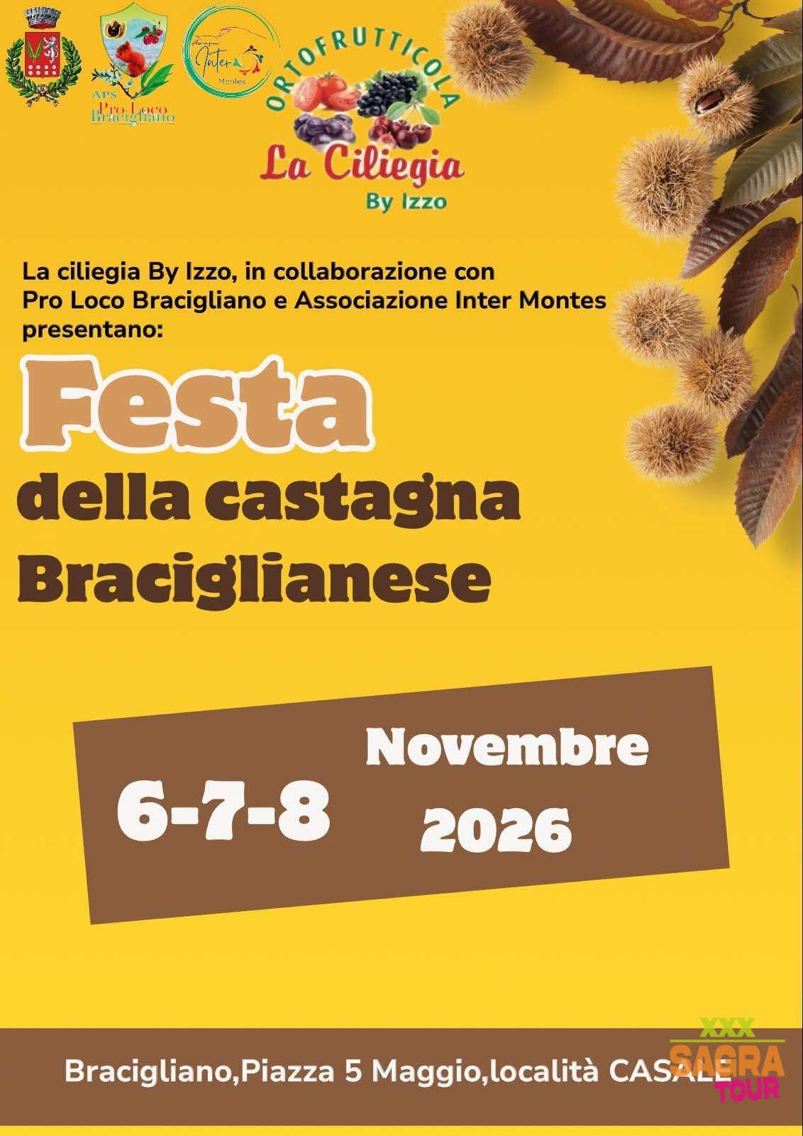 locandina festa della castagna braciglianese bracigliano