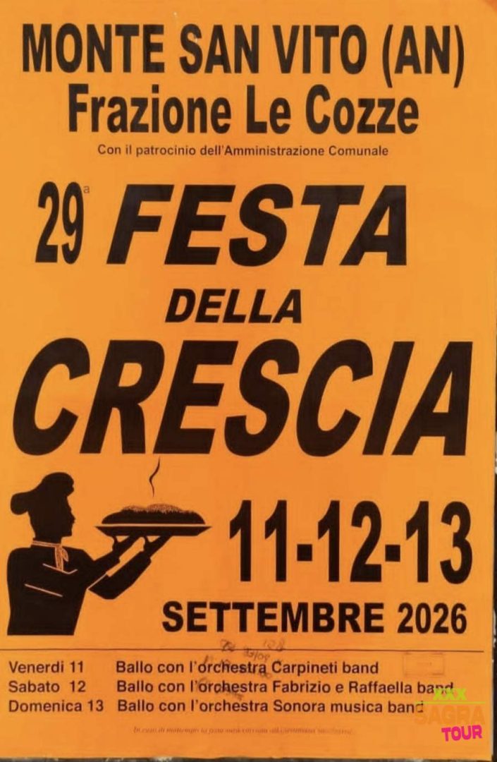 locandina festa della crescia monte san vito