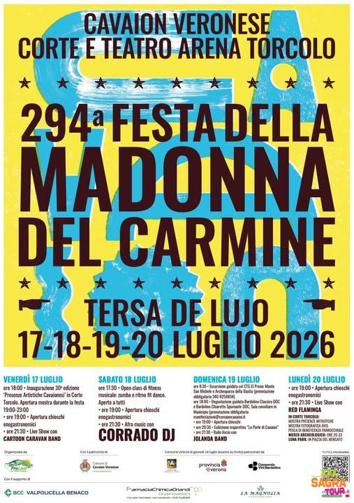locandina festa della madonna del carmine cavaion veronese