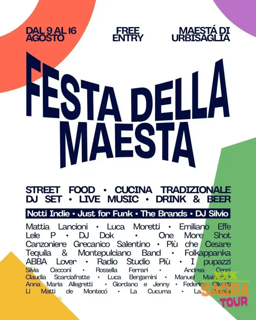 locandina festa della maestà urbisaglia