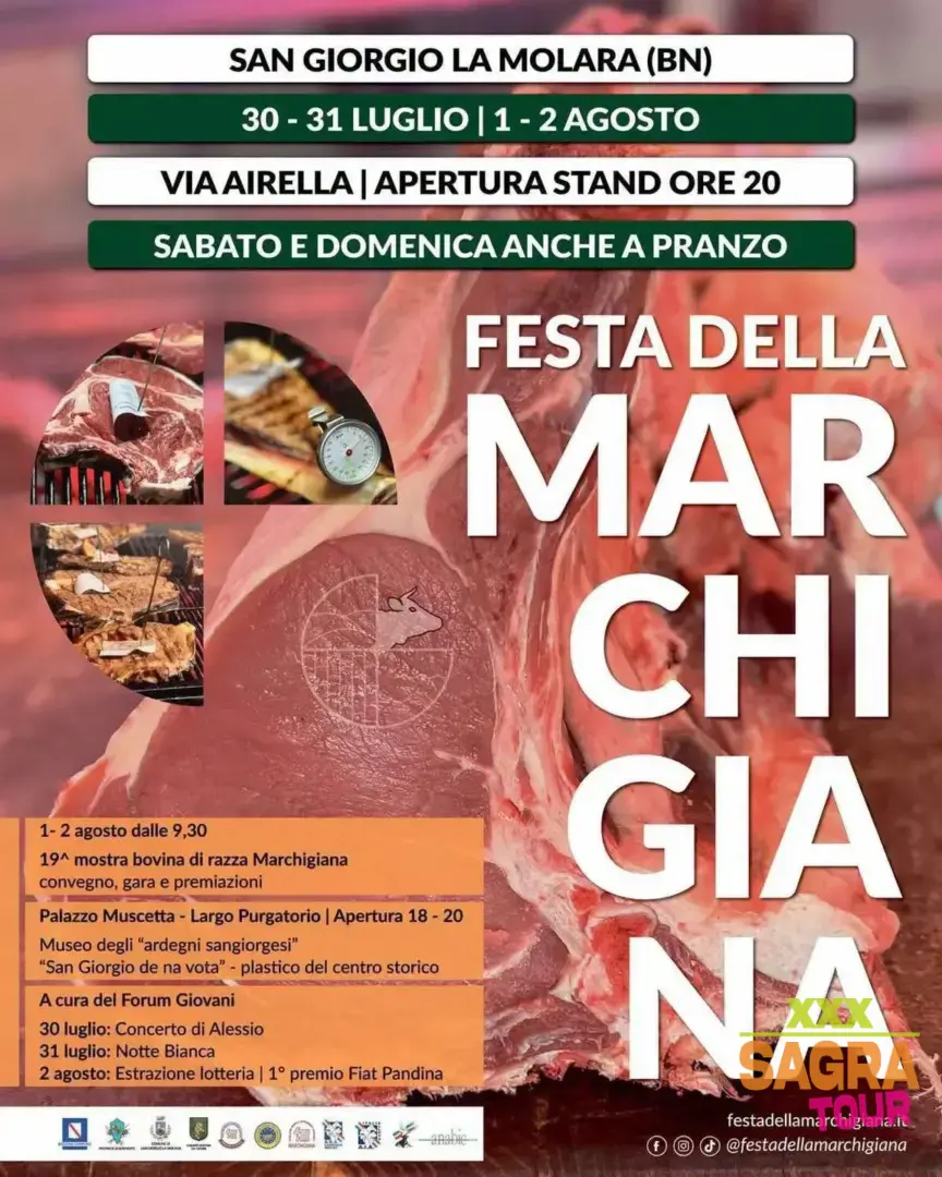 locandina festa della marchigiana san giorgio la molara
