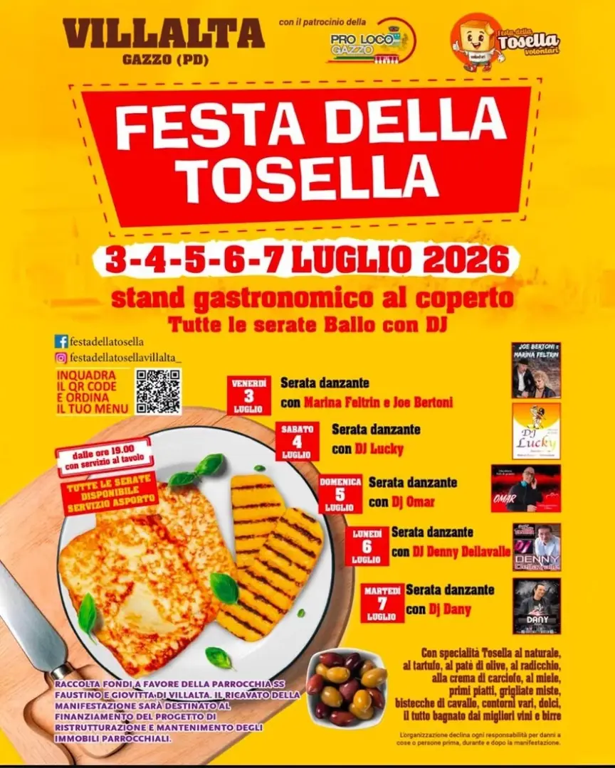 locandina festa della tosella villalta