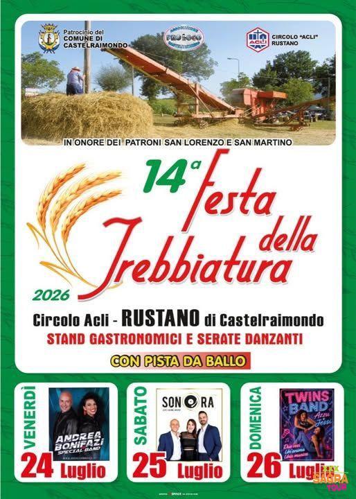 locandina festa della trebbiatura castelraimondo