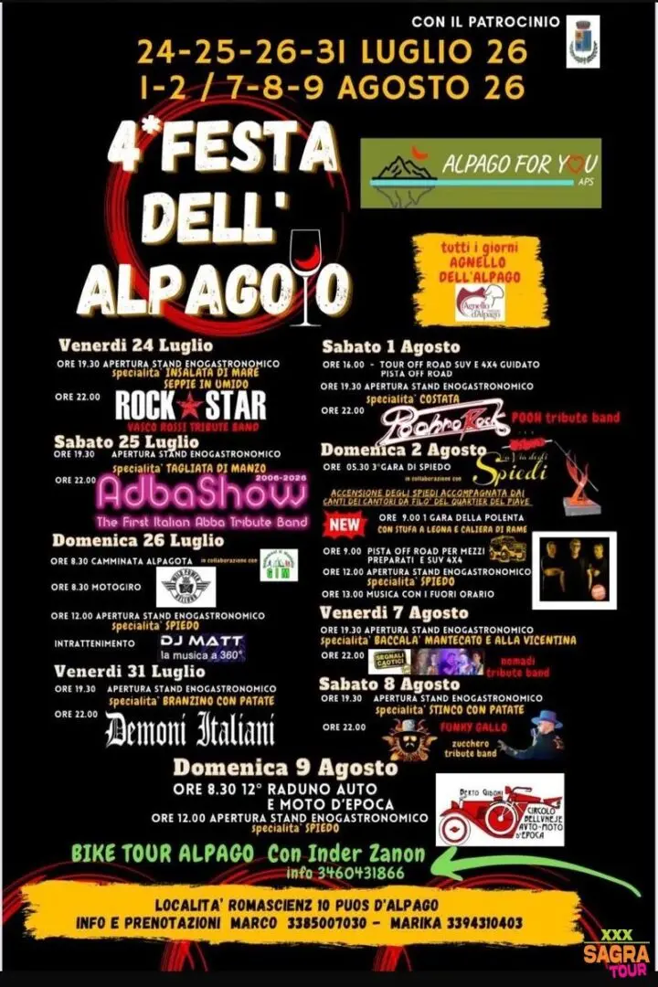 locandina festa dell’alpagoto puos d'alpago