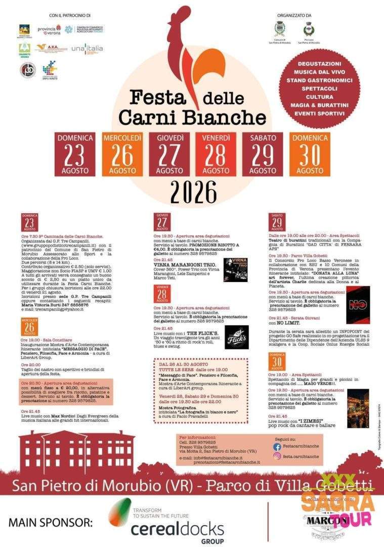 locandina festa delle carni bianche san pietro di morubio