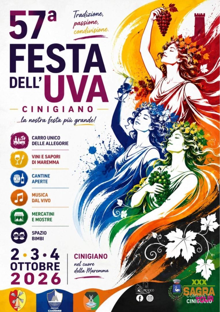 locandina festa dell’uva cinigiano
