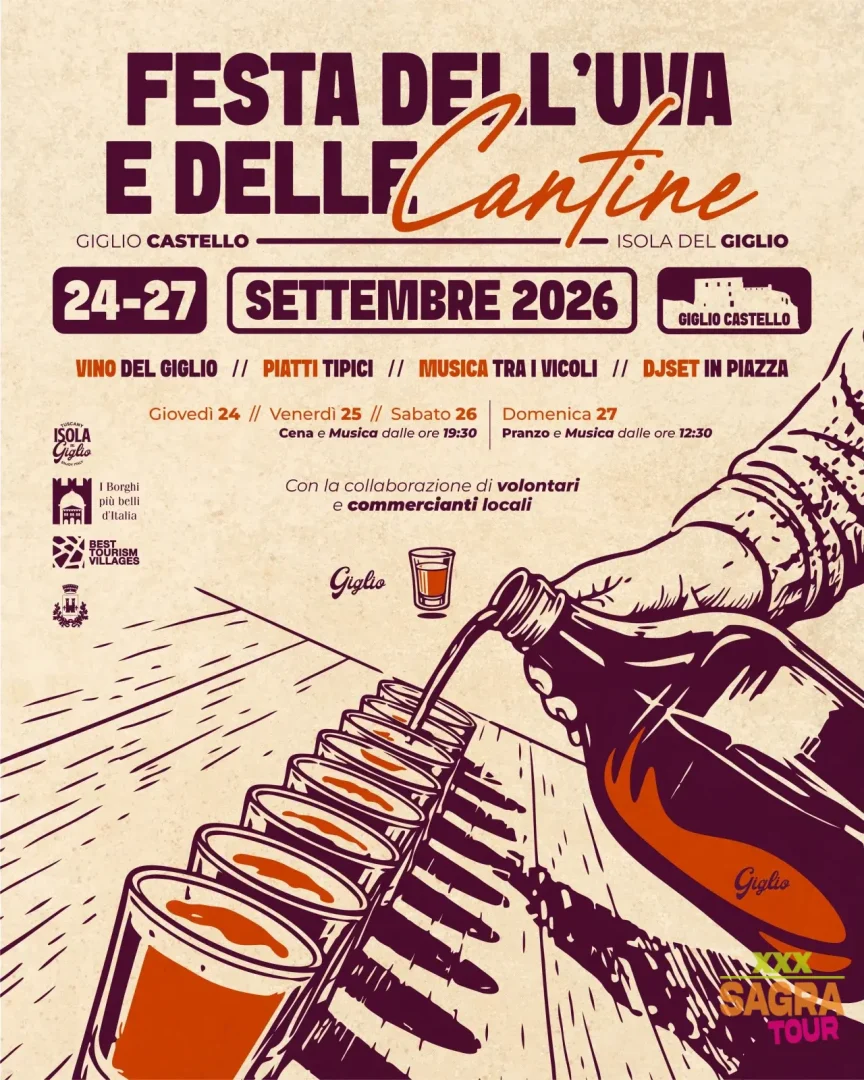 locandina festa dell’uva e delle cantine giglio castello