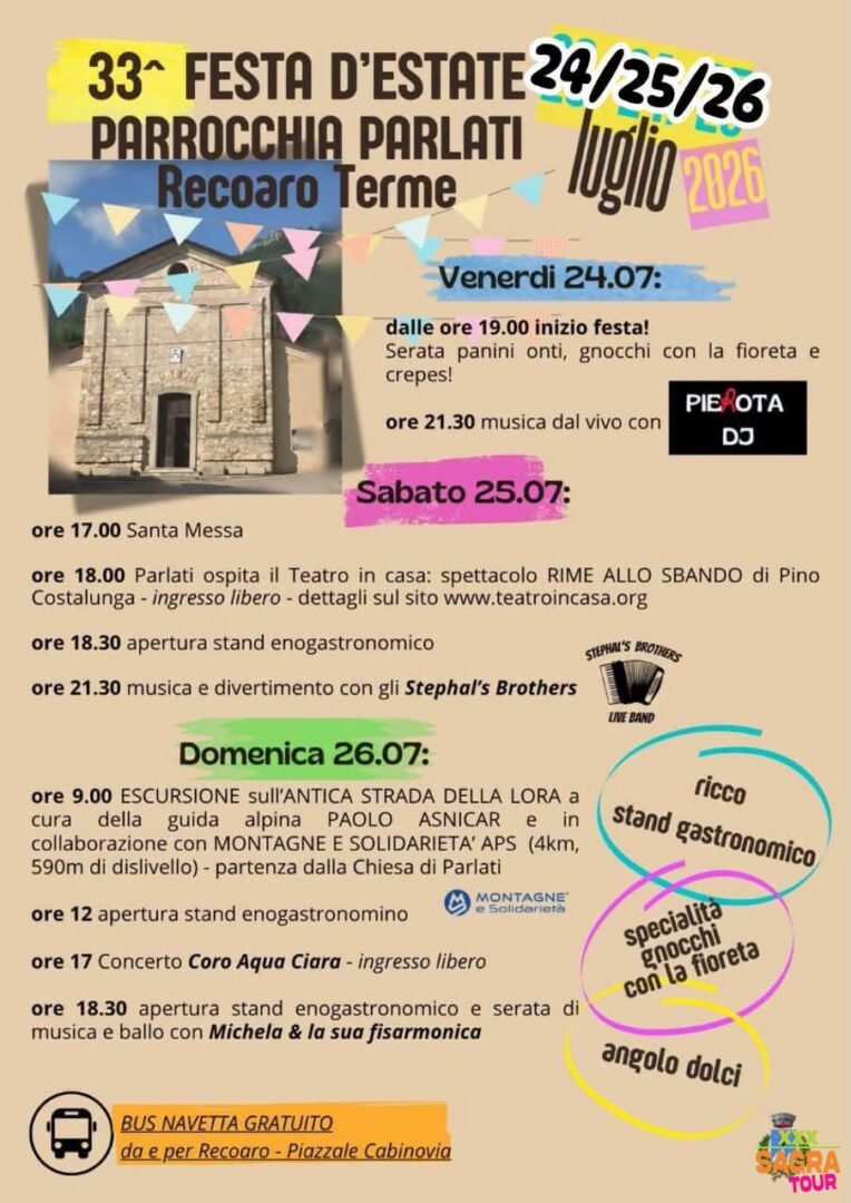 locandina festa d’estate recoaro terme