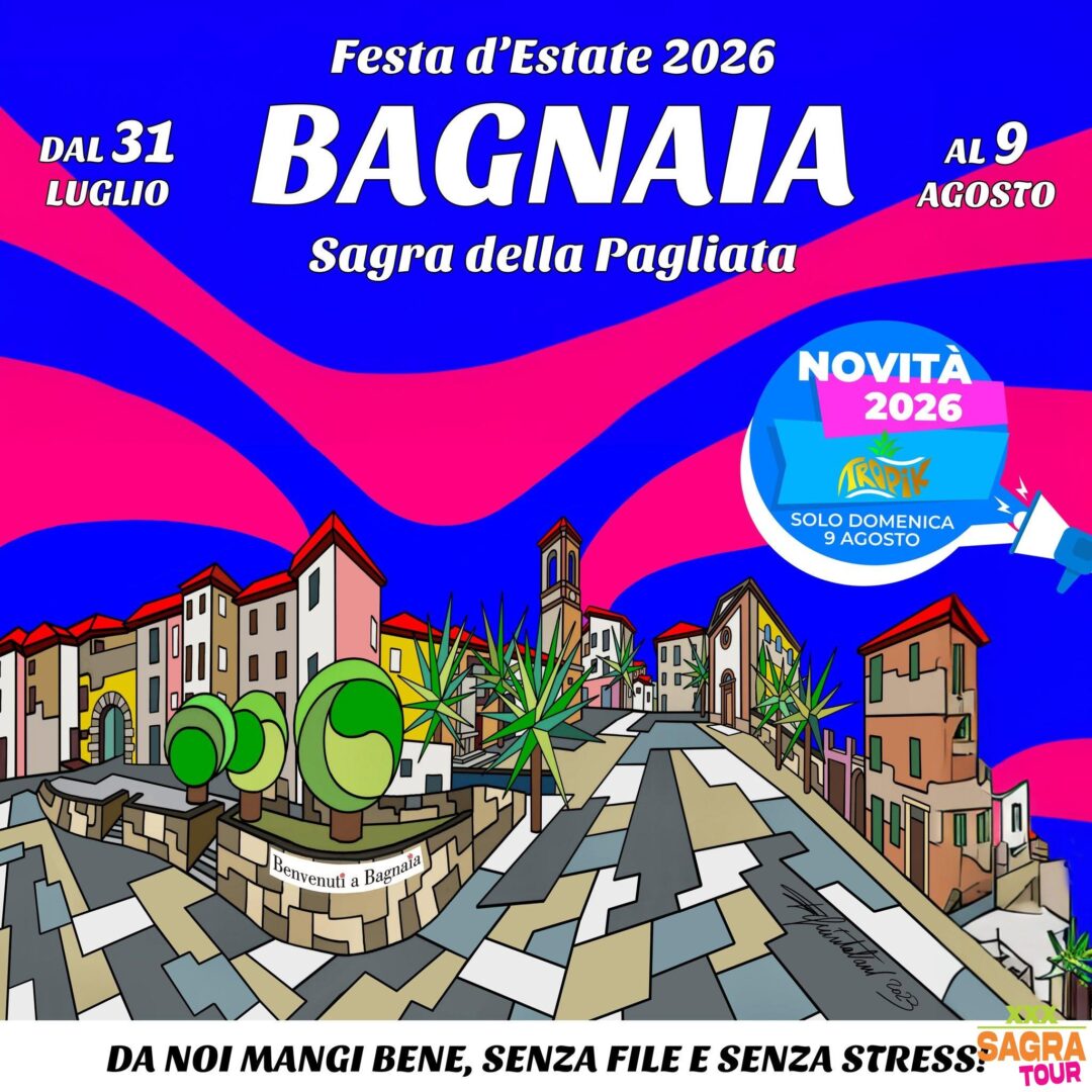 locandina festa d’estate – sagra della pagliata bagnaia