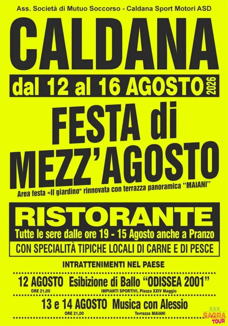 locandina festa di mezz’agosto caldana