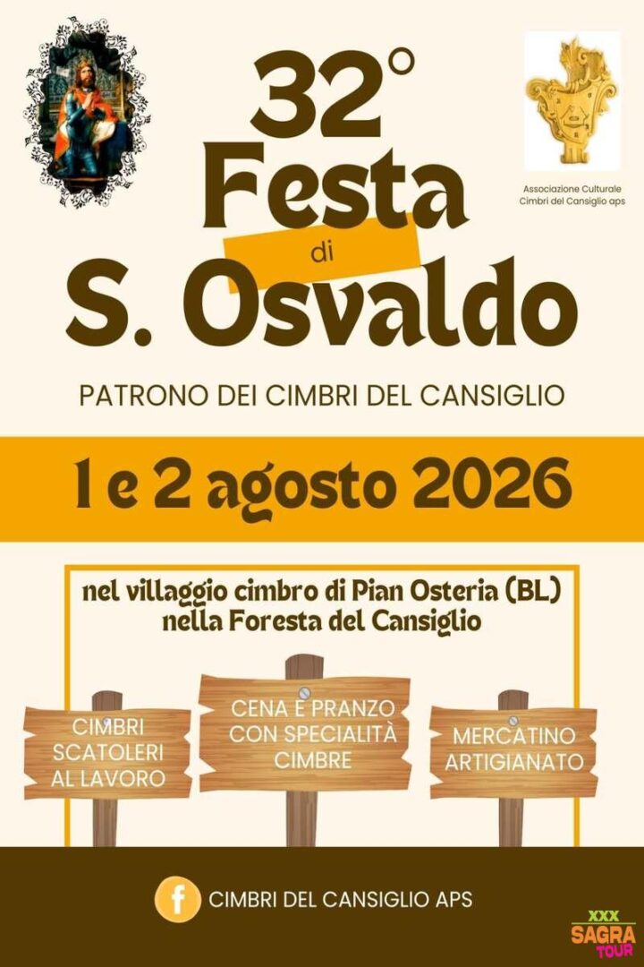 locandina festa di s. osvaldo tambre
