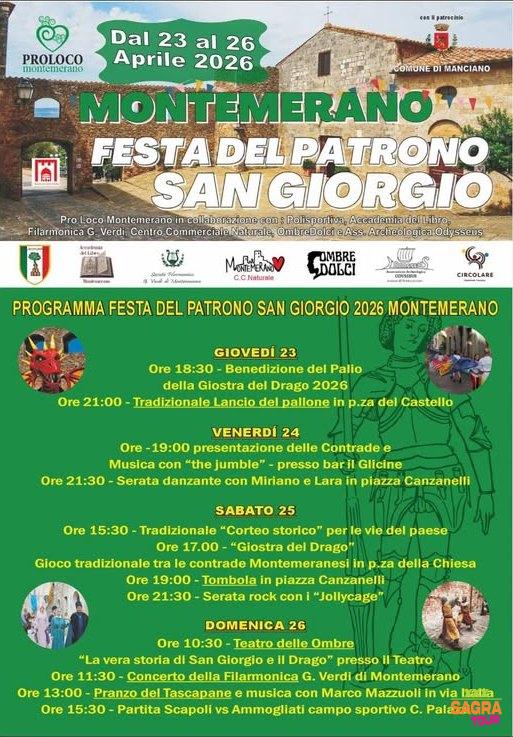Manifesto Festa di San Giorgio - Montemerano