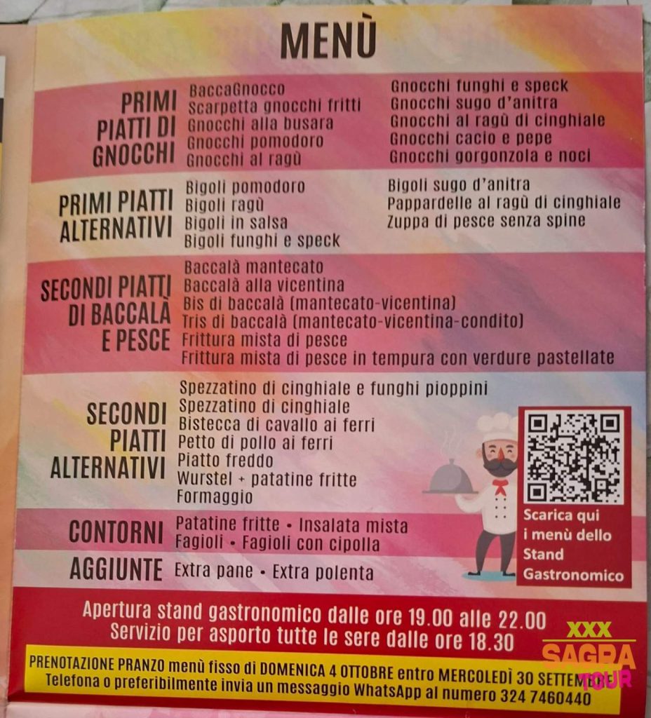 foto menu festa di san lorenzo – baccagnocco 2026 murelle