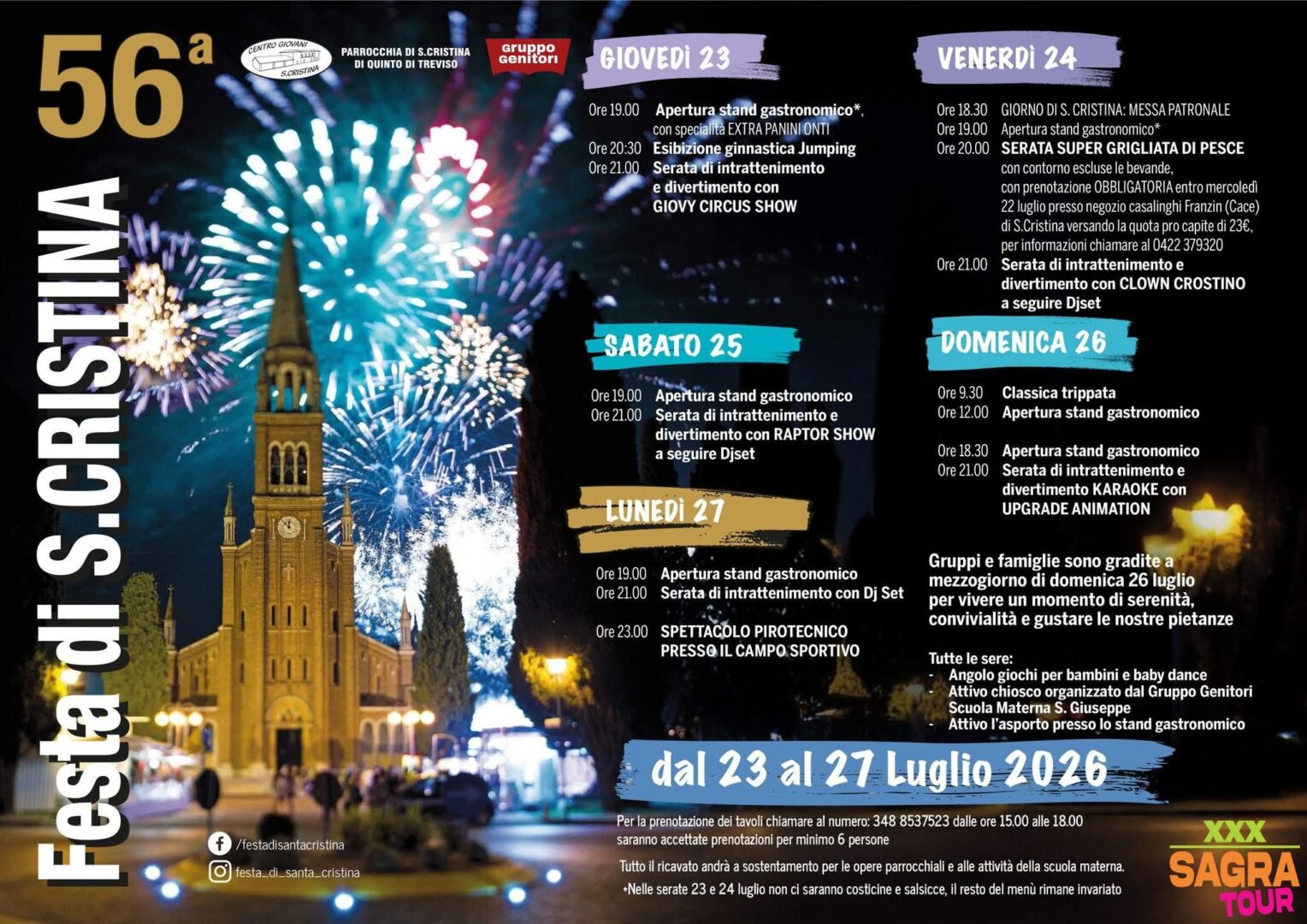 locandina festa di santa cristina quinto di treviso