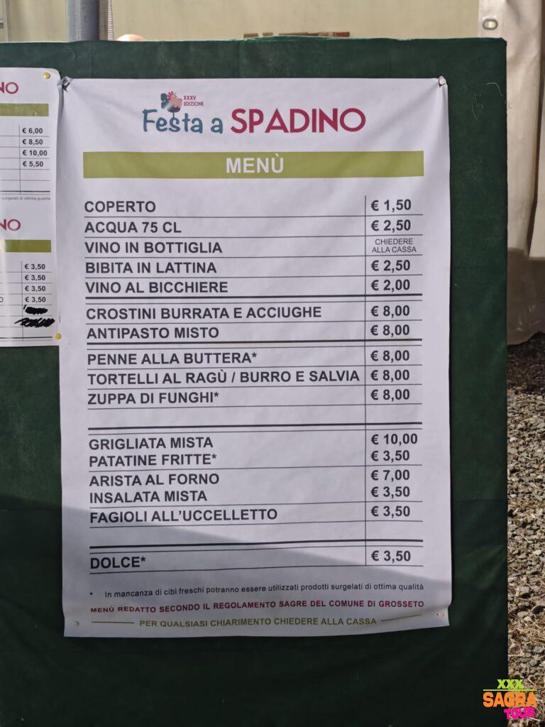 foto menu festa di spadino spadino