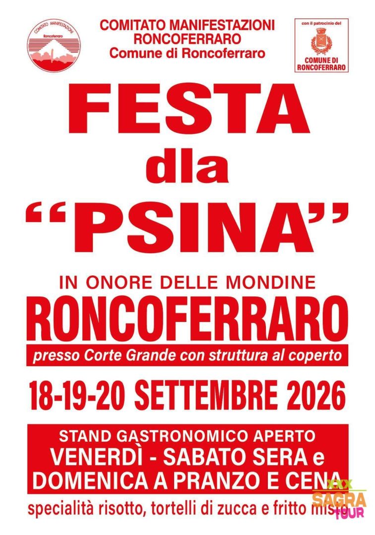 locandina festa dla psina roncoferraro