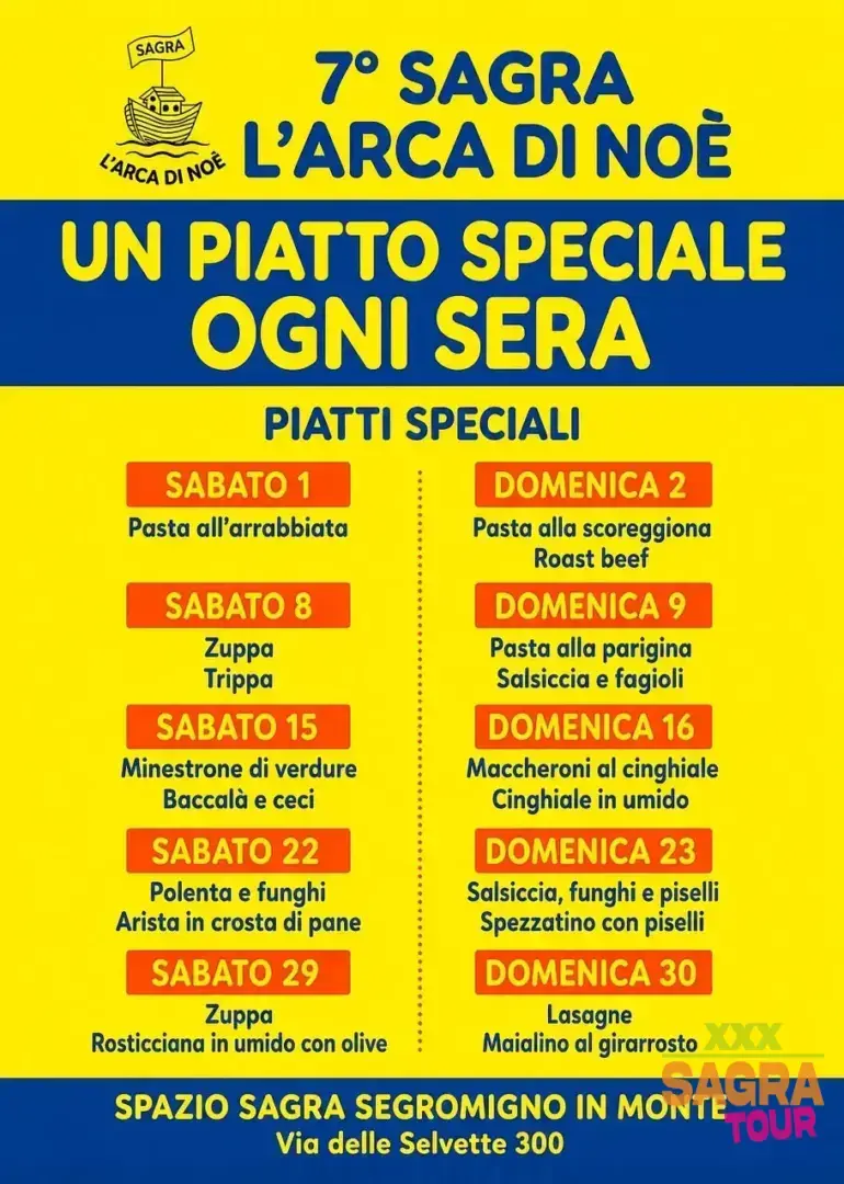 locandina festa l’arca di noè capannori