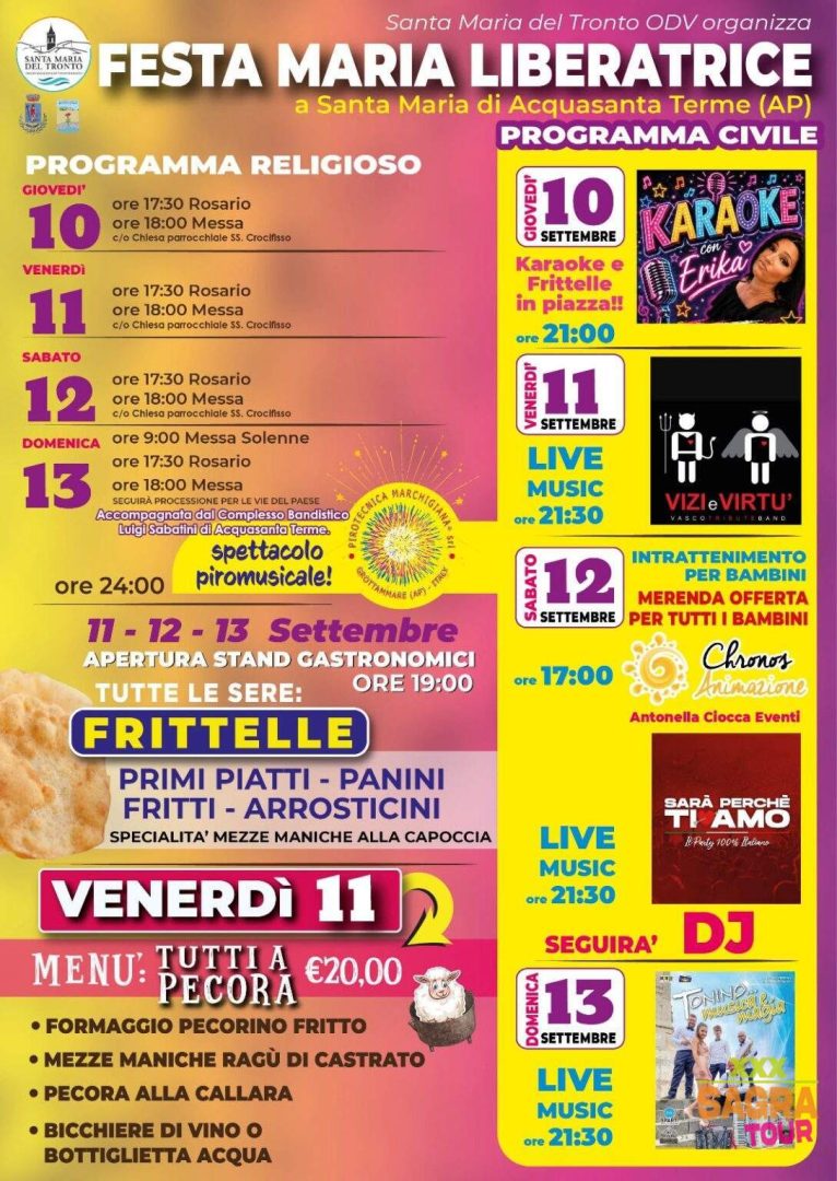 locandina festa maria liberatrice acquasanta terme