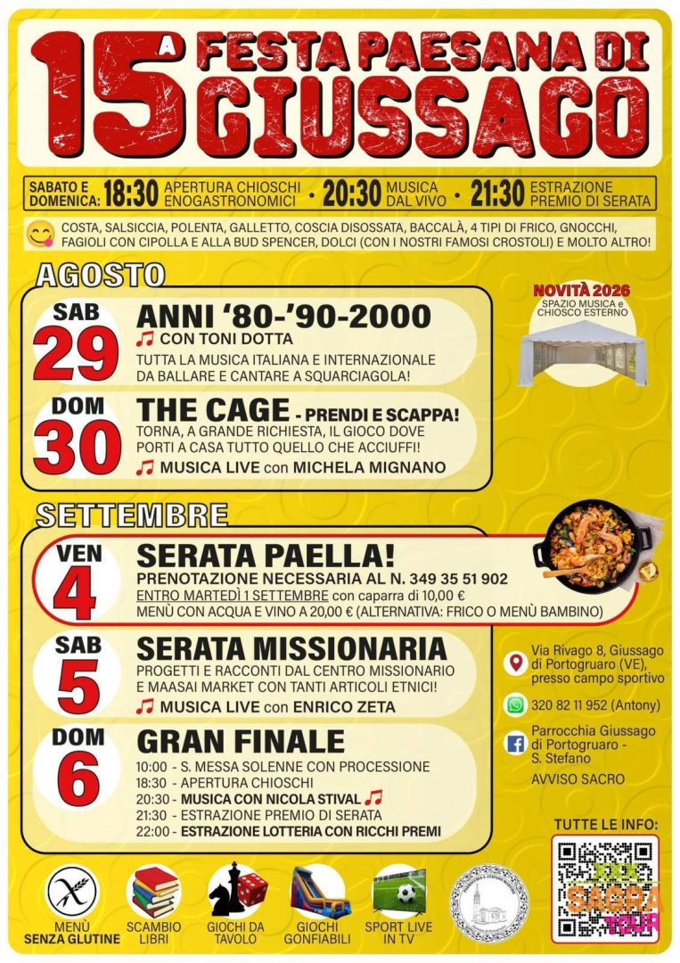 locandina festa paesana di giussago giussago