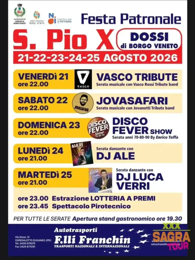 Festa Patronale di S. Pio X