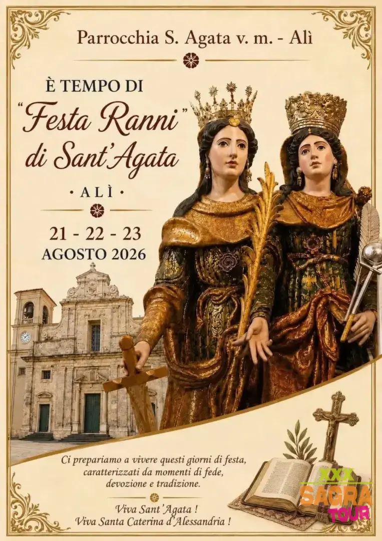 locandina festa ranni di sant’agata alì