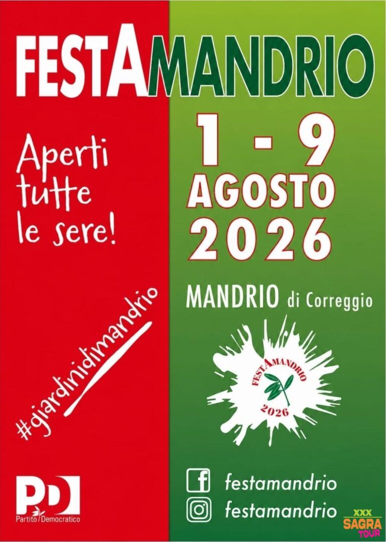 locandina festamandrio correggio