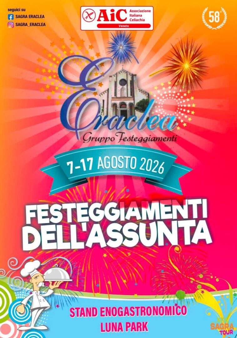 locandina festeggiamenti dell’assunta eraclea