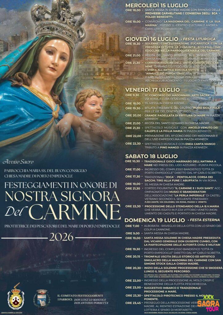 Festeggiamenti in Onore di Nostra Signora del Carmine